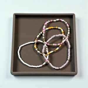 Colorful Beaded Bracelets Set
